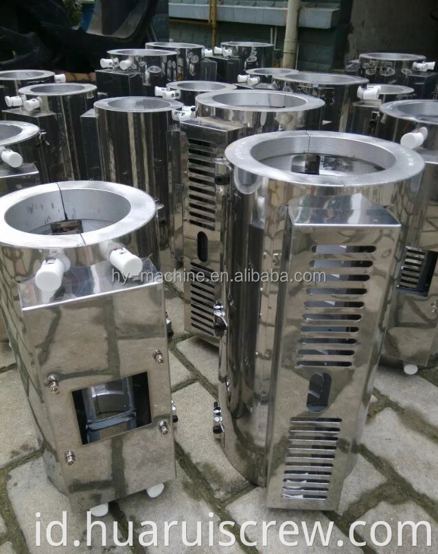 Pemanas untuk sekrup dan laras (aluminium), pemanas untuk ekstruder